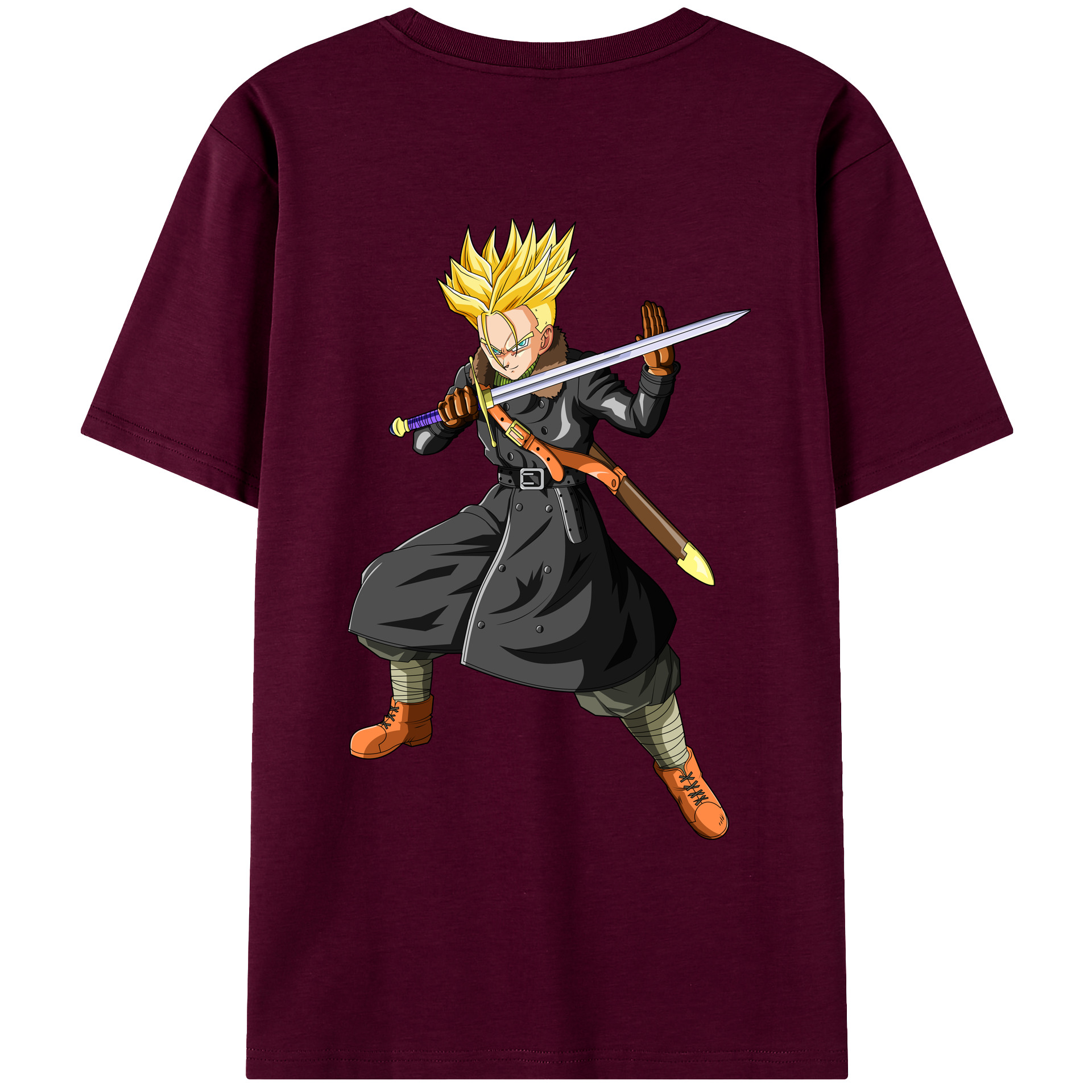 （画像用） ドラゴンボール トランクス（Torankusu）DRAGON BALL Trunks レディース半袖Tシャツ(バックプリント)